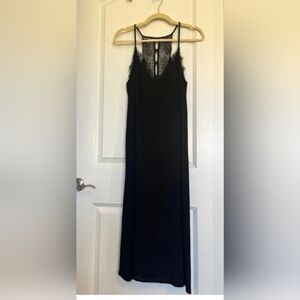 Chelsea28 Black Midi Slip Dress Size M